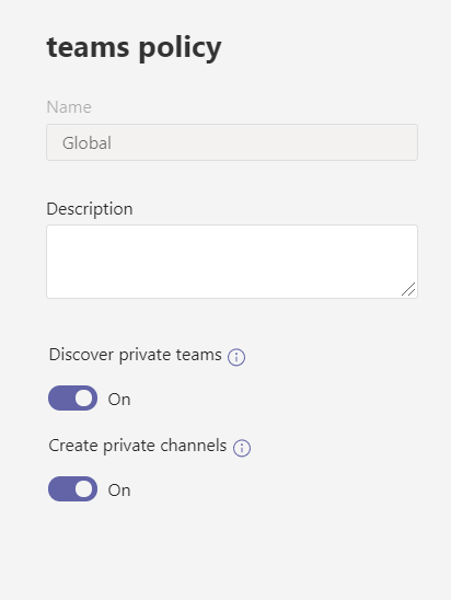 Private Team Channels